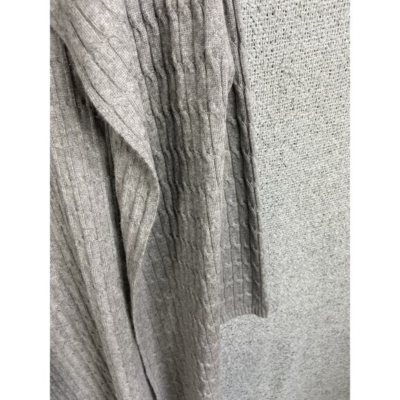 In 2 By In Cashmere Cardigan Sweater Women’s Small Cableknit Long Hooded - Picture 4 of 10